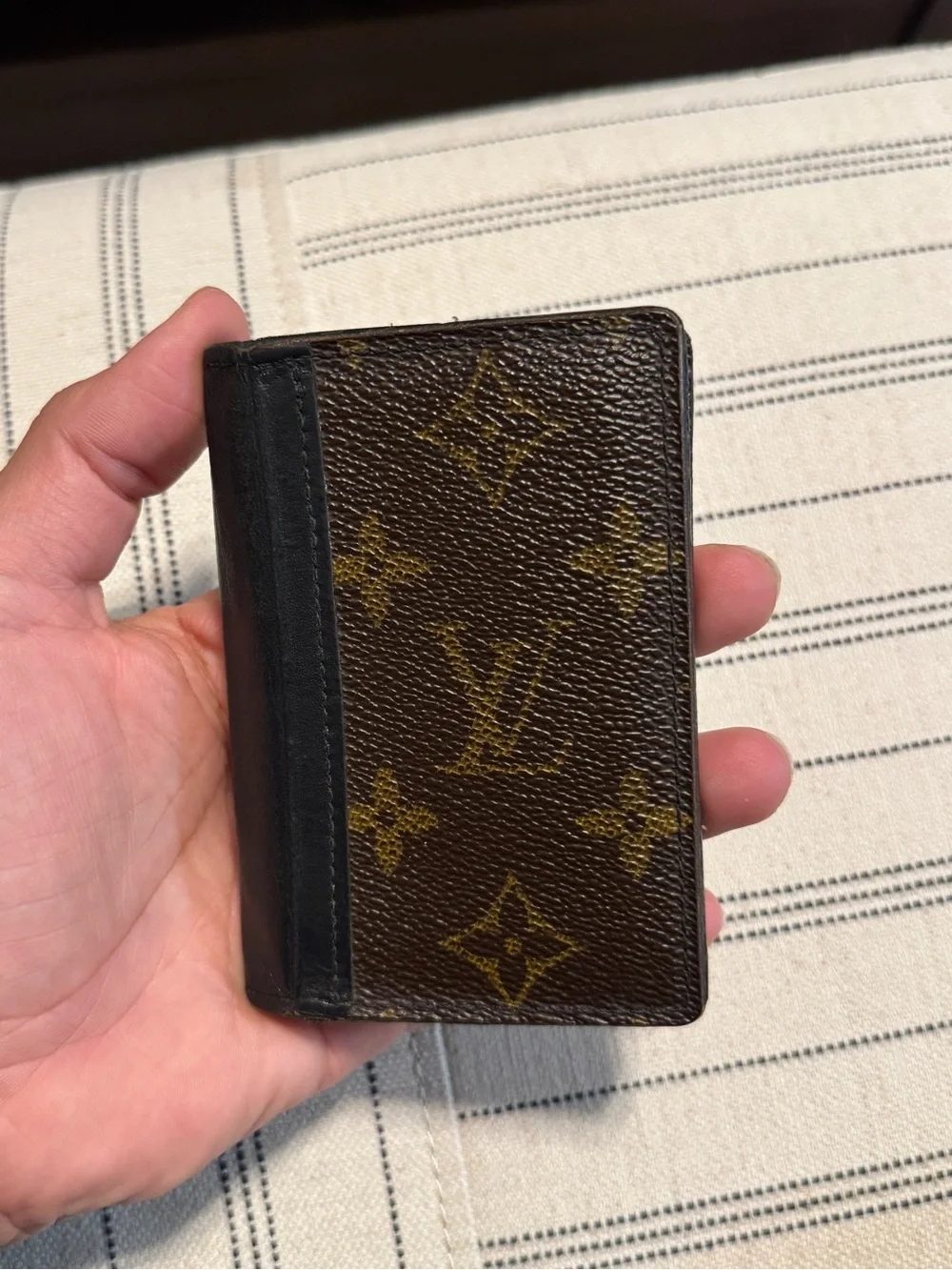 Louis Vuitton Monogram Card & Pocket Organizer in Brown and Black
